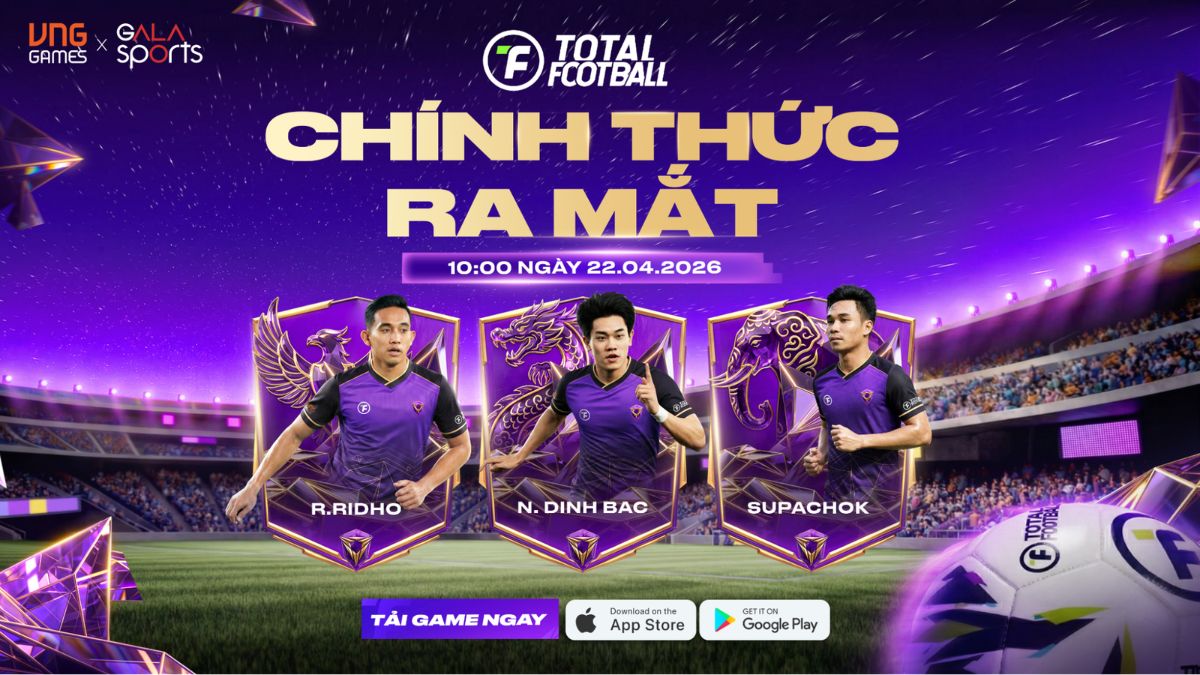 VNGGames chính thức ra mắt Total Football VNG tại Đông Nam Á từ 22/4
