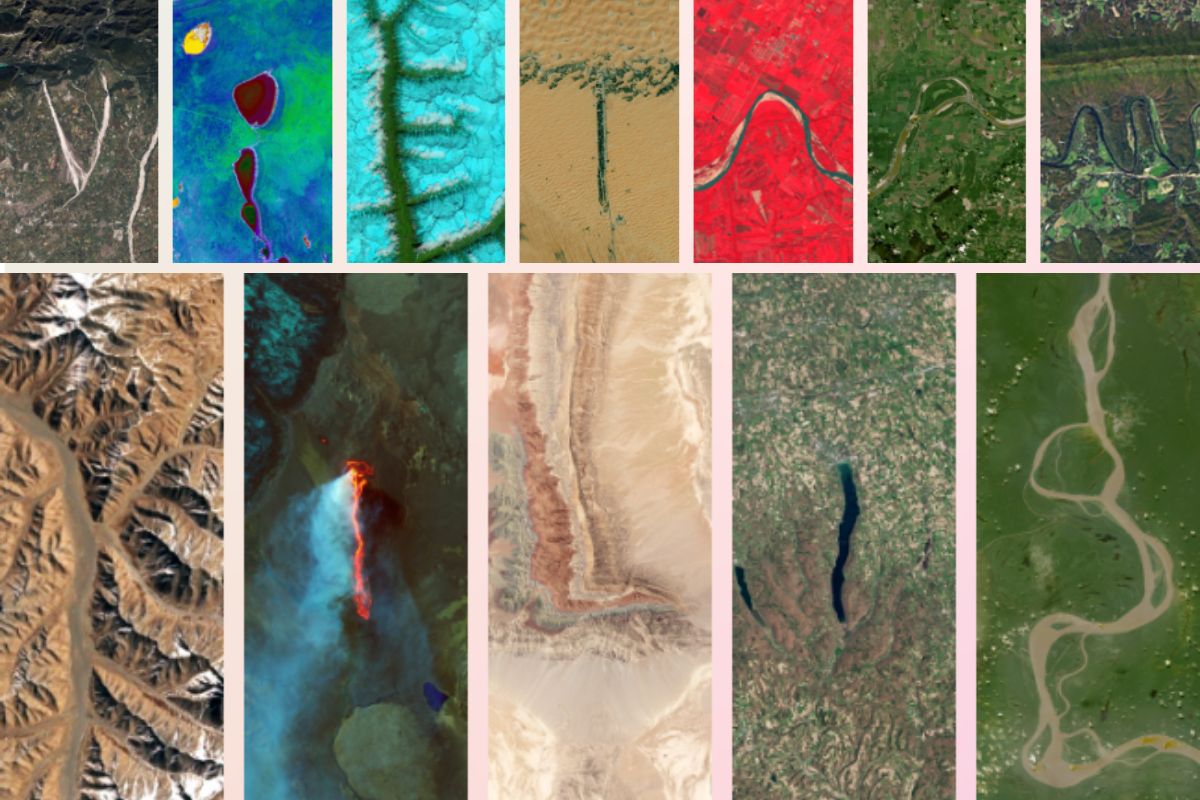 Trend viết tên bằng ảnh Trái Đất