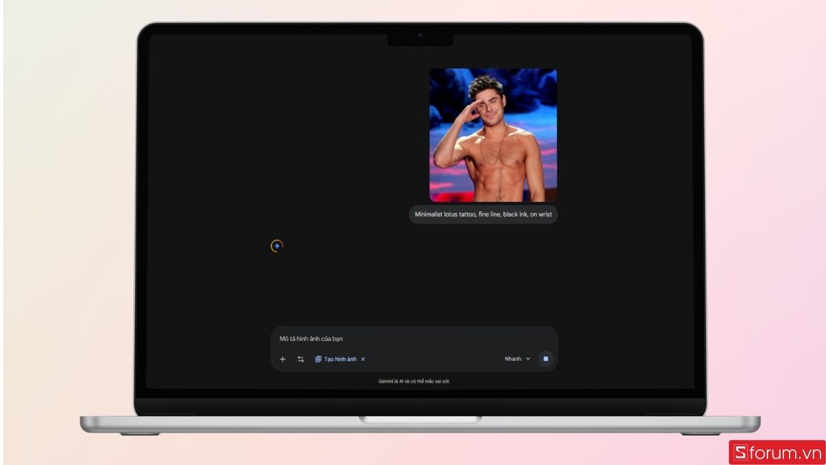 Gemini sẽ bắt đầu tạo hình ảnh theo yêu cầu