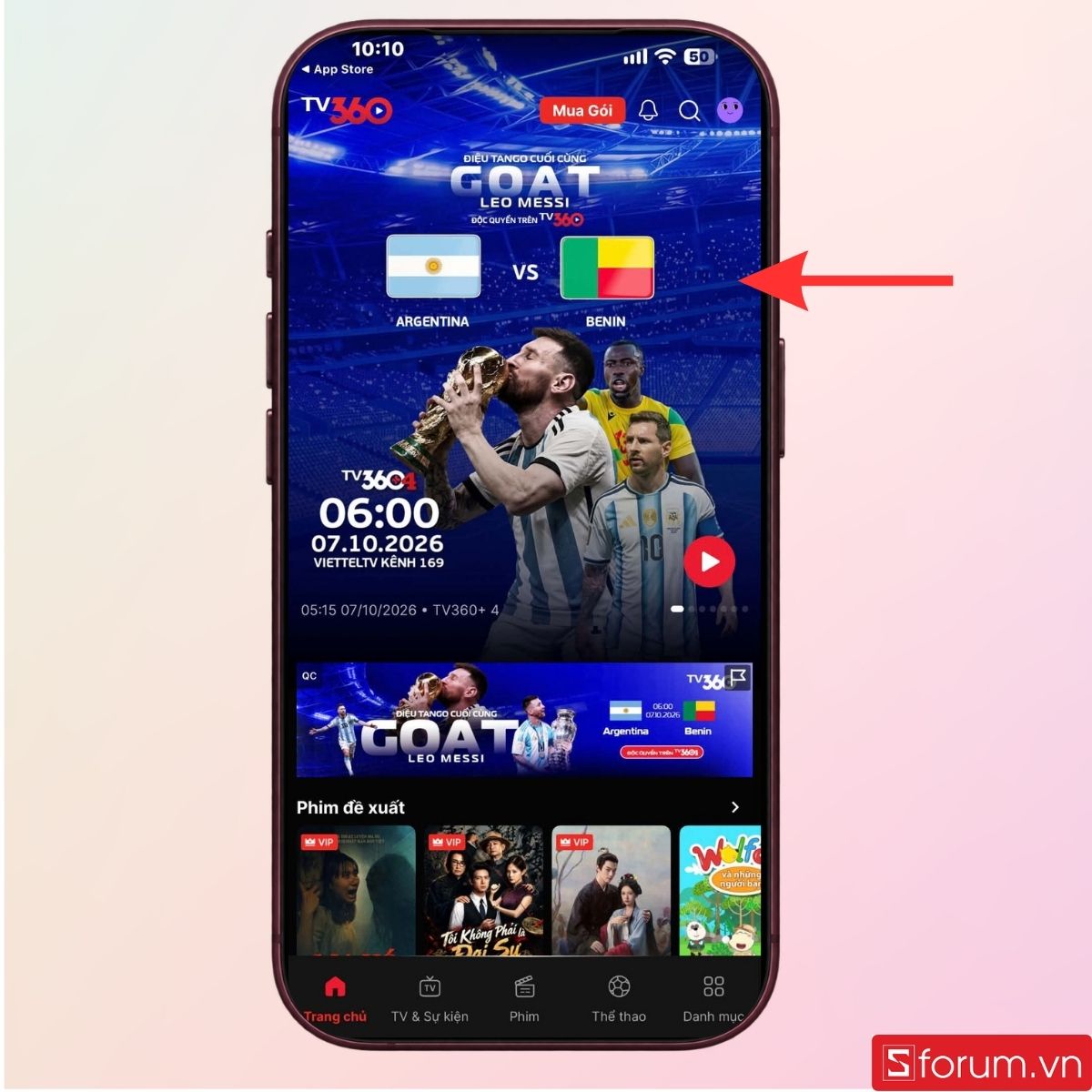 Bắt đầu xem diễn biến trận đấu