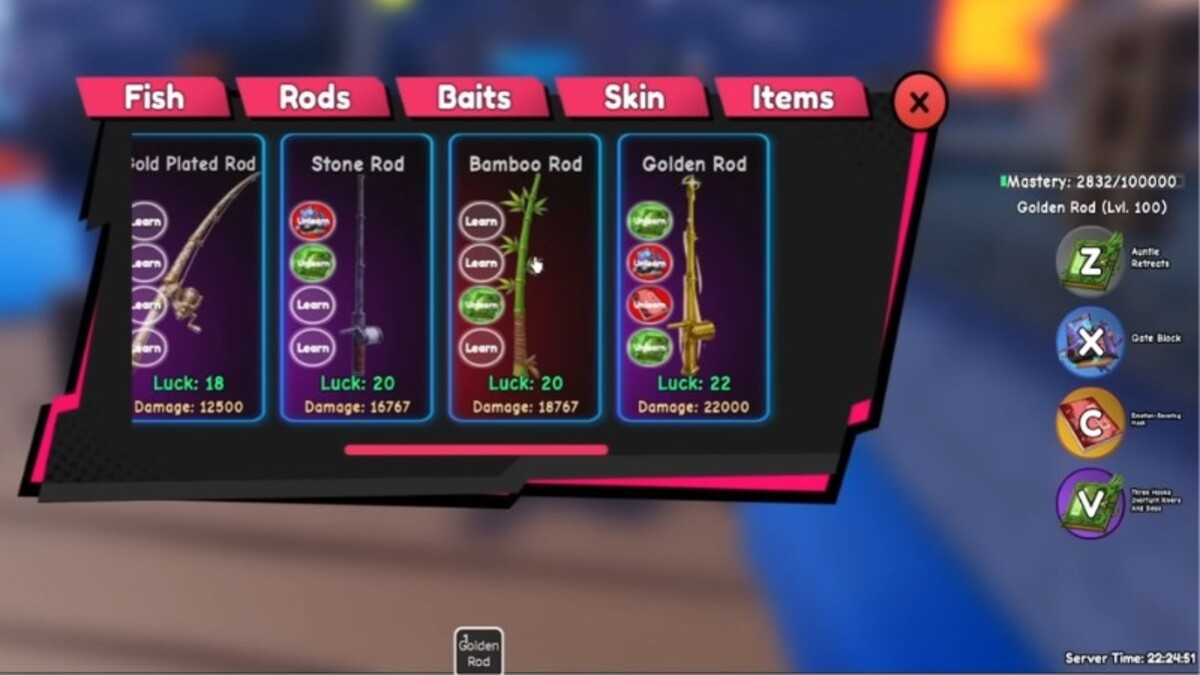 Hướng dẫn cách nâng cấp cần câu trong Titan Fishing 