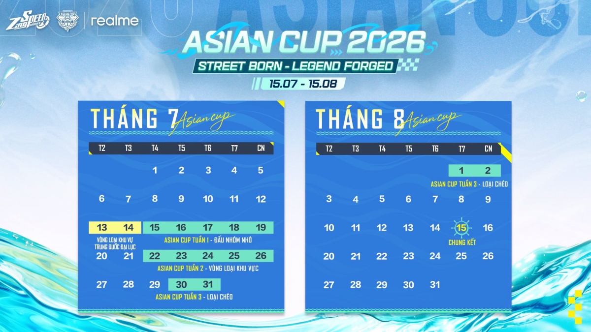 Lịch thi đấu chính thức