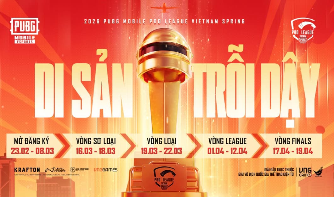 PMPL VN Spring 2026 chính thức khởi tranh từ ngày 01/04