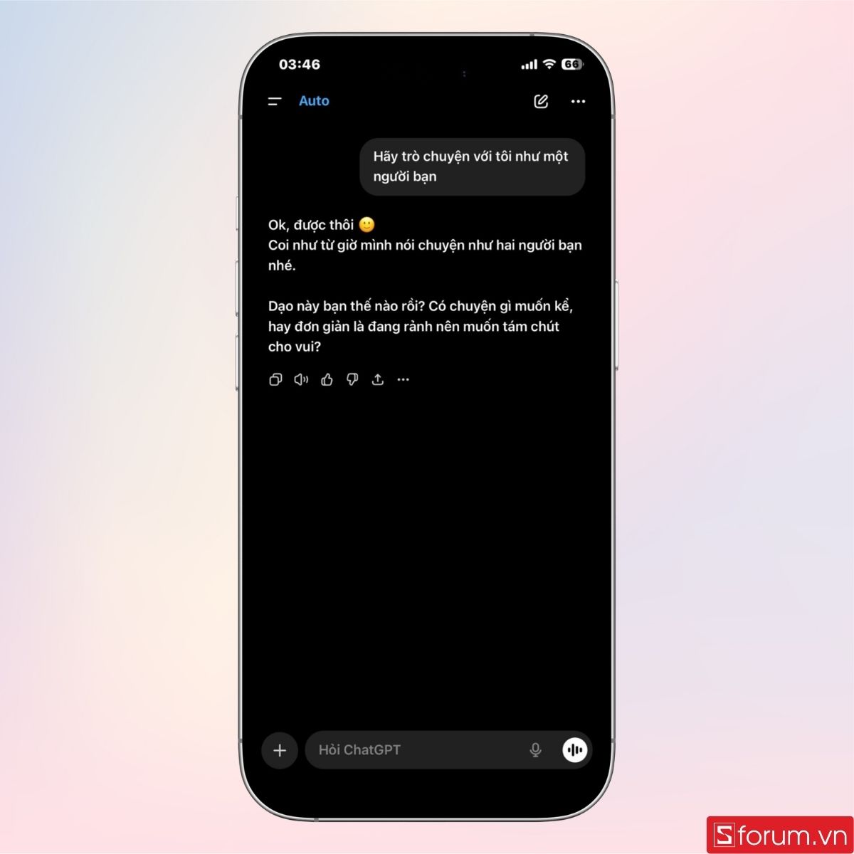 Hướng dẫn nhập prompt yêu cầu ChatGPT trò chuyện