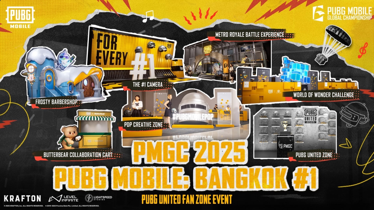 PUBG Mobile sẽ khuấy động Bangkok với Lễ hội toàn thành phố nhân dịp PMGC 2025 PUBG Mobile sẽ khuấy động Bangkok với Lễ hội toàn thành phố nhân dịp PMGC 2025