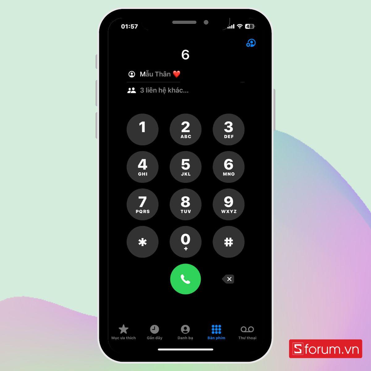 Quay số nhanh trên iPhone bằng quay số T9 trên iOS 18 - bước 2