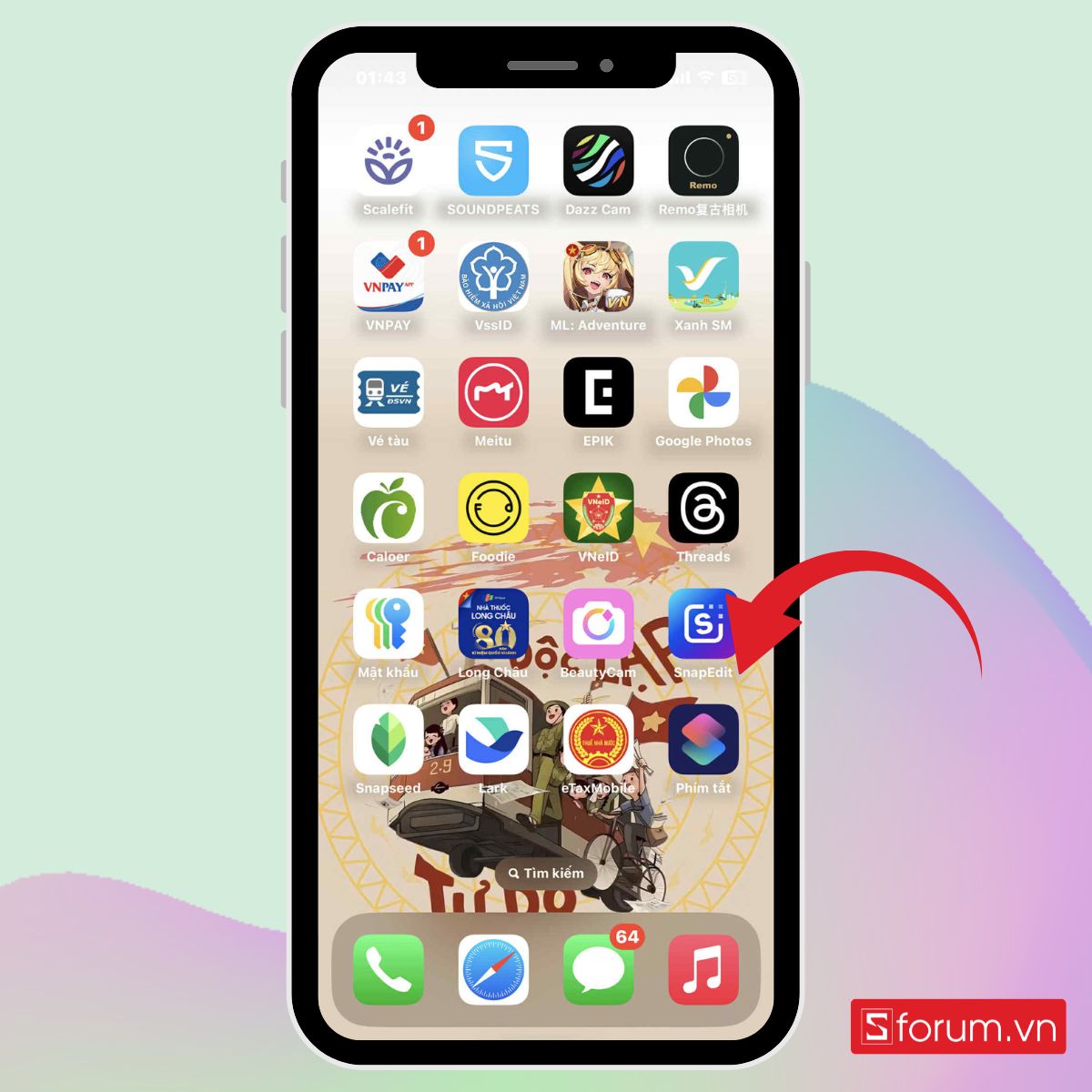 Quay số nhanh trên iPhone bằng Use key off - bước 1