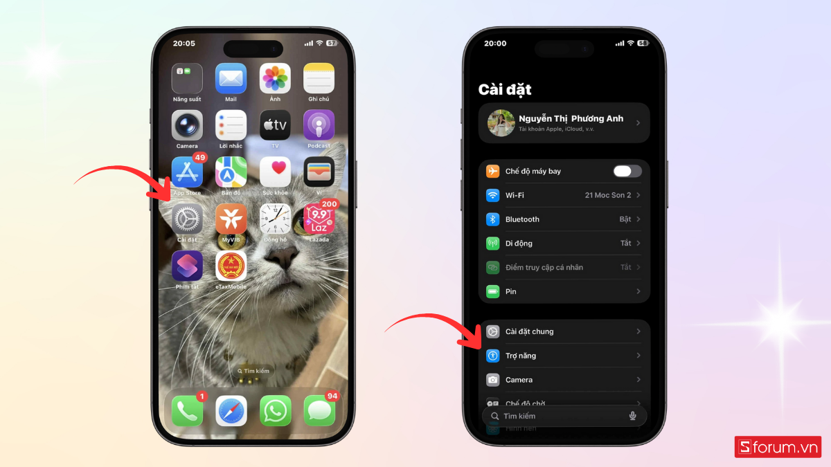 Cách bật/ tắt chế độ một tay Reachability trên iPhone là gì bước 1