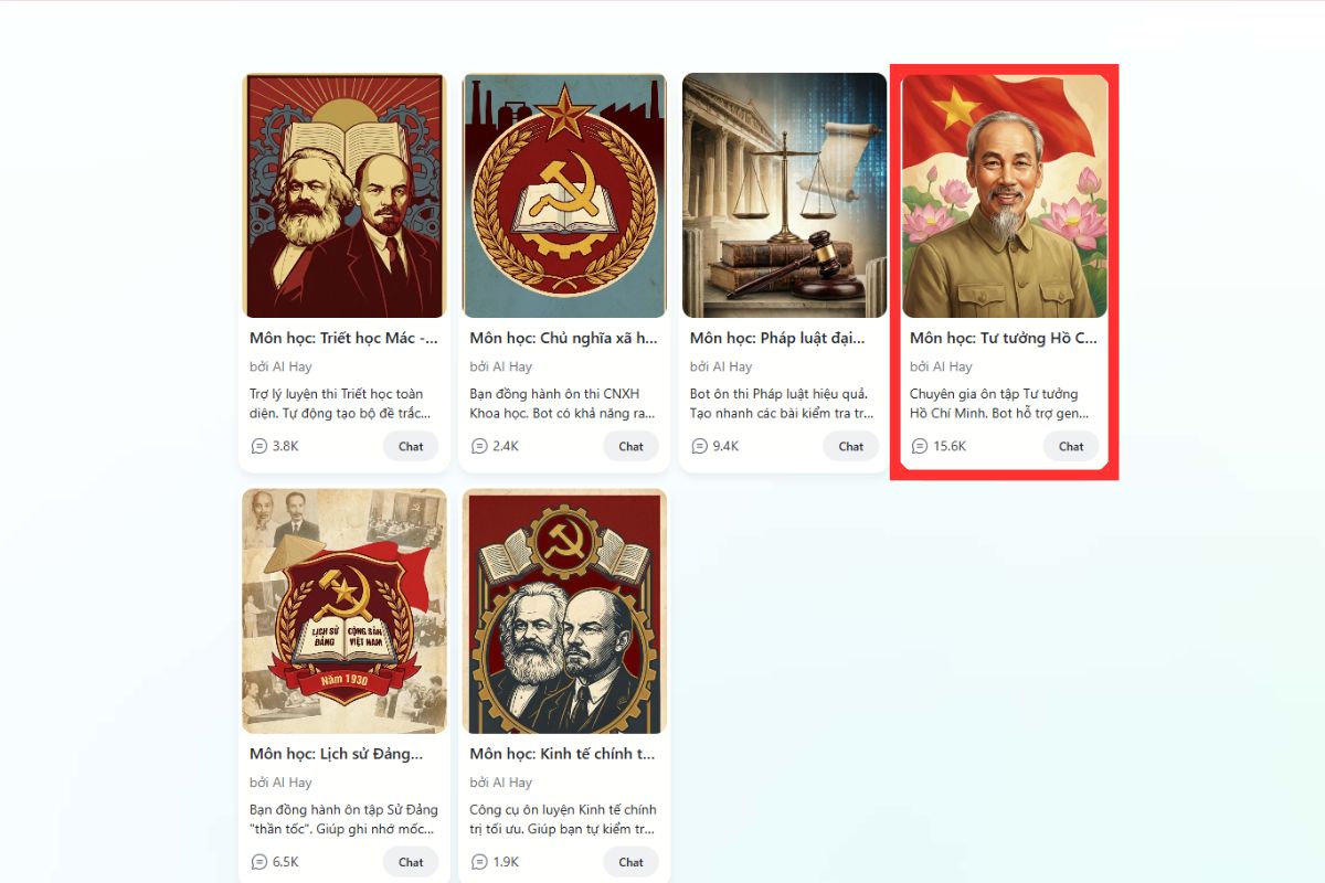 Chatbot Tư tưởng Hồ Chí Minh