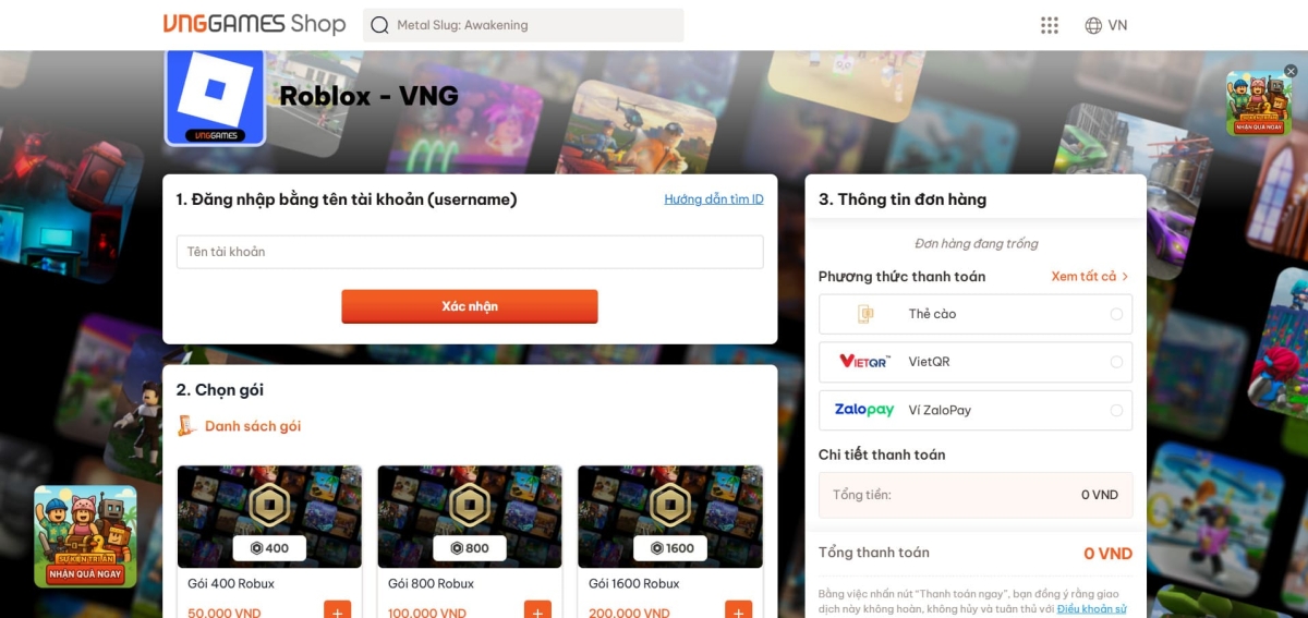 Tổng hợp phương thức thanh toán được hỗ trợ