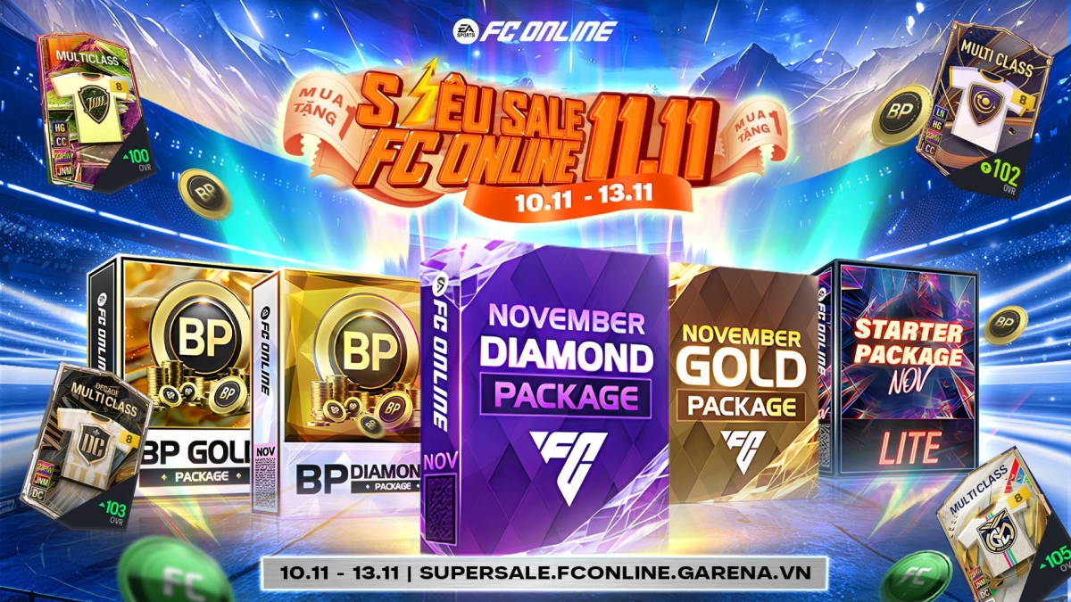 Siêu sale FC Online 11/11 có gì hấp dẫn?