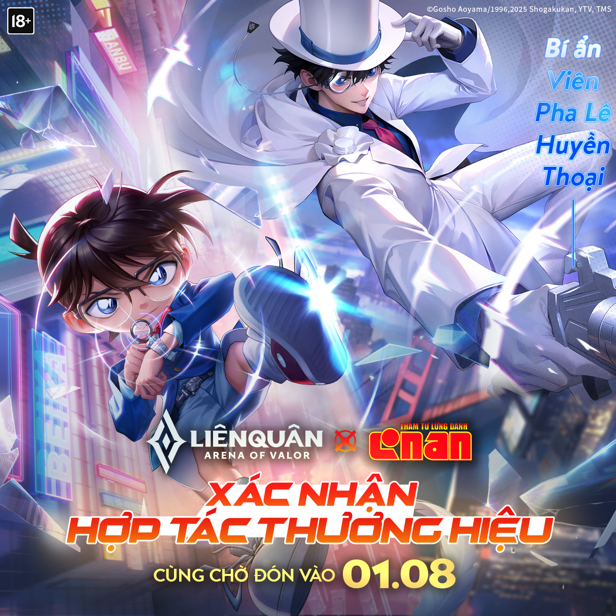 Skin hợp tác thương hiệu Thám Tử Lừng Danh Conan