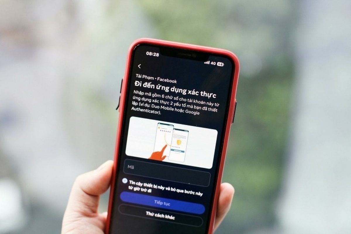 Tiến hành xác thực 2 lớp trên FaceBook