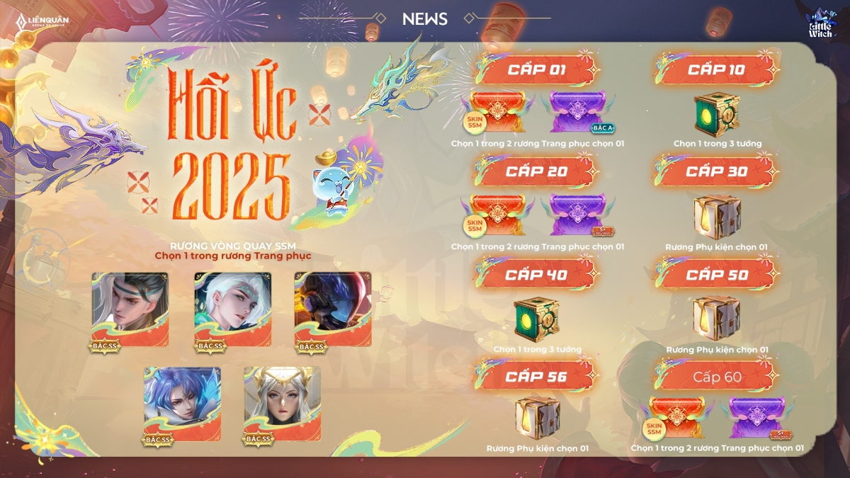 Quyền lợi chưa từng có: Sổ Sứ Mệnh 86 cho phép chọn 1 skin yêu thích trong năm 2025 Quyền lợi chưa từng có: Sổ Sứ Mệnh 86 cho phép chọn 1 skin yêu thích trong năm 2025