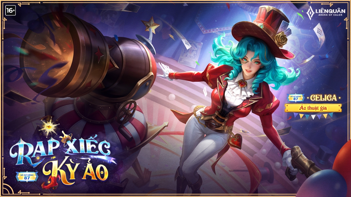 Tạo hình skin SSM 87 - Celica Ảo Thuật Gia