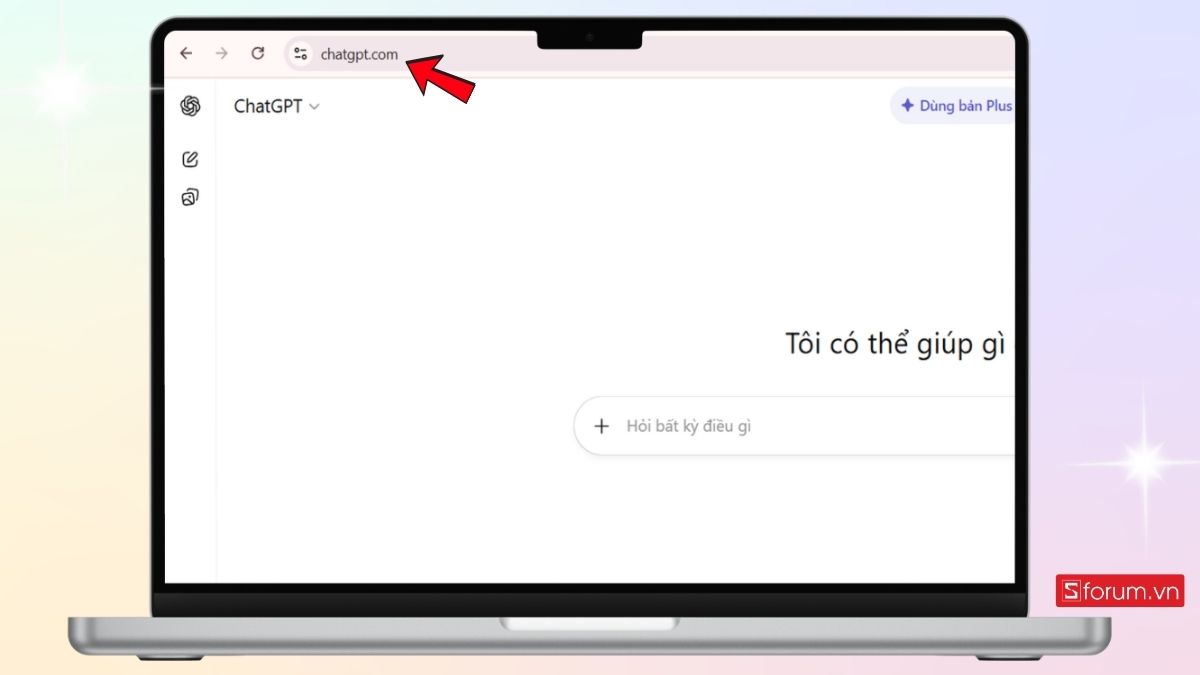 Vào trang web ChatGPT