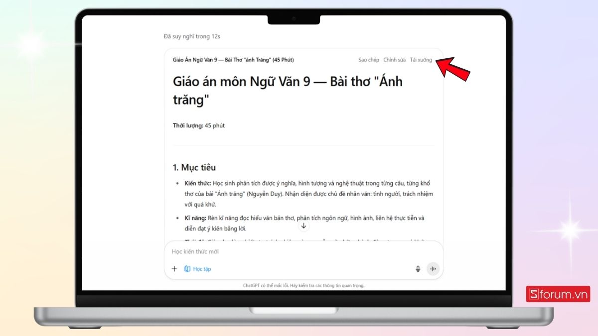 Tải xuống giáo án đã được soạn