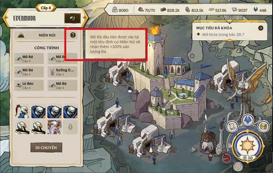 Công trình đầu tiên luôn là chủ lực