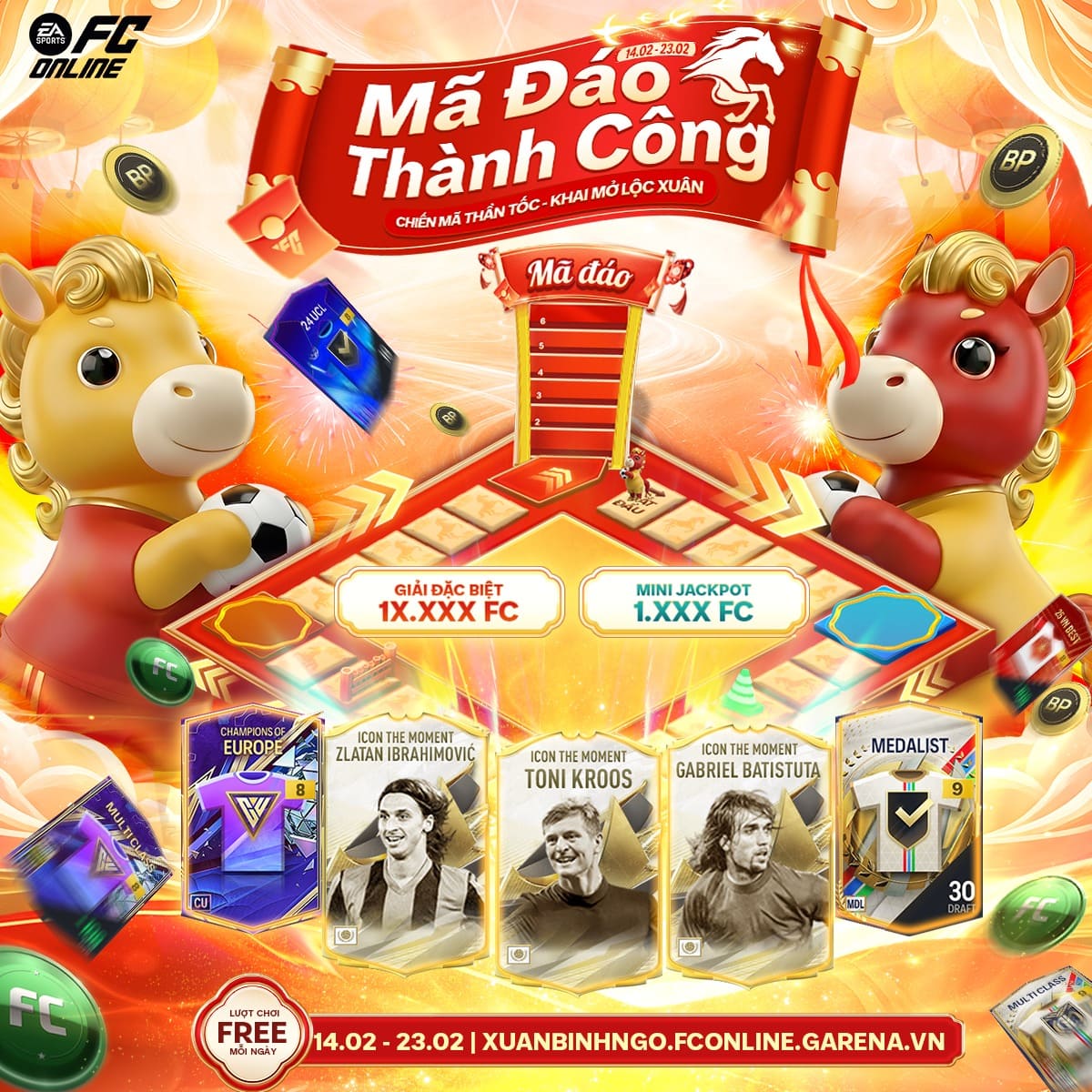 Hướng dẫn cách tham gia sự kiện Mã Đáo Thành Công FC Online