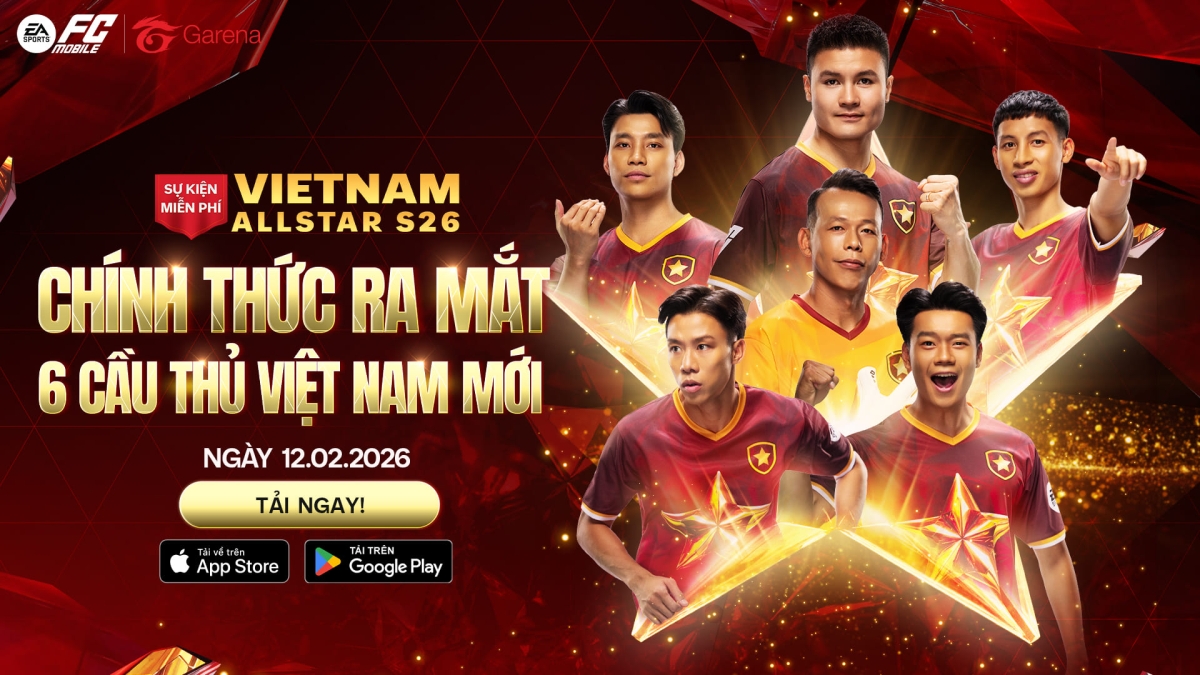 Chính thức giới thiệu 6 cầu thủ mới trong Vietnam All Star 2026