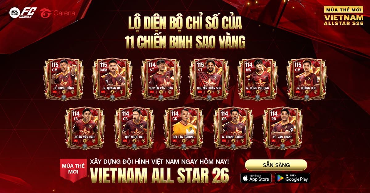 Bạn có thể xây dựng đội hình Việt nam ngay hôm nay