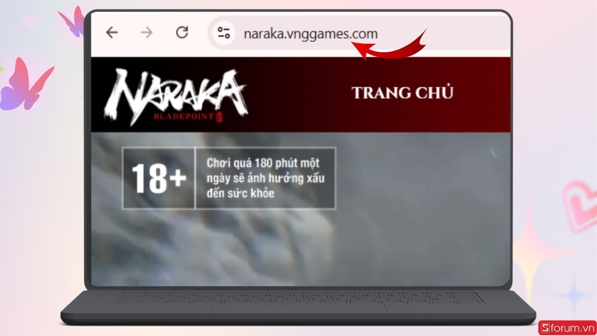 Truy cập trang tải game Naraka: Bladepoint