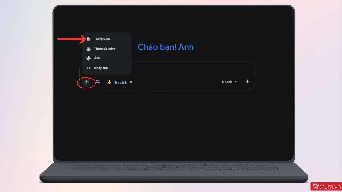 Tải ảnh lên Gemini Nano Banana Pro