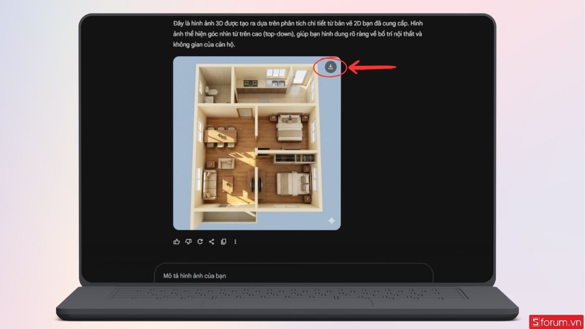 Tải ảnh về từ Genmini Nano Banana Pro