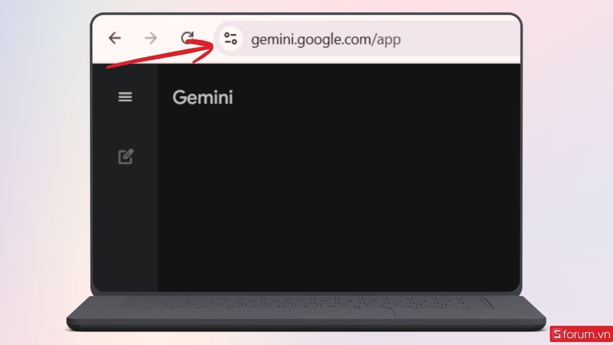 Vào trang web Gemini