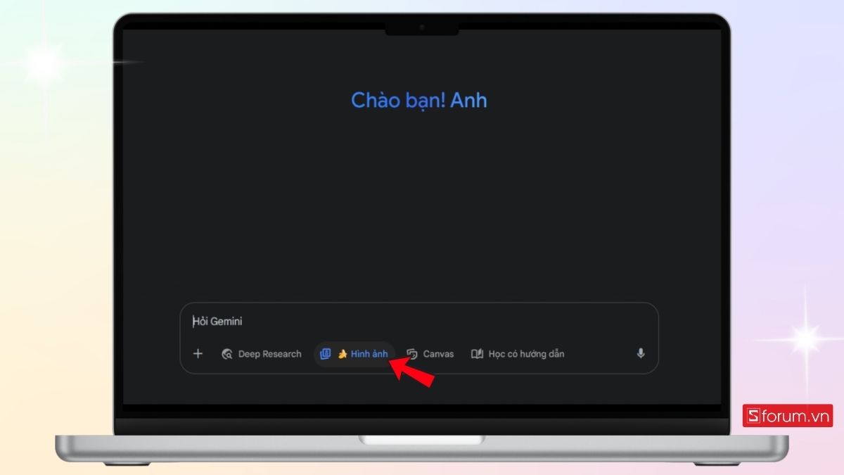 Chuyển Gemini sang chế độ tạo hình ảnh