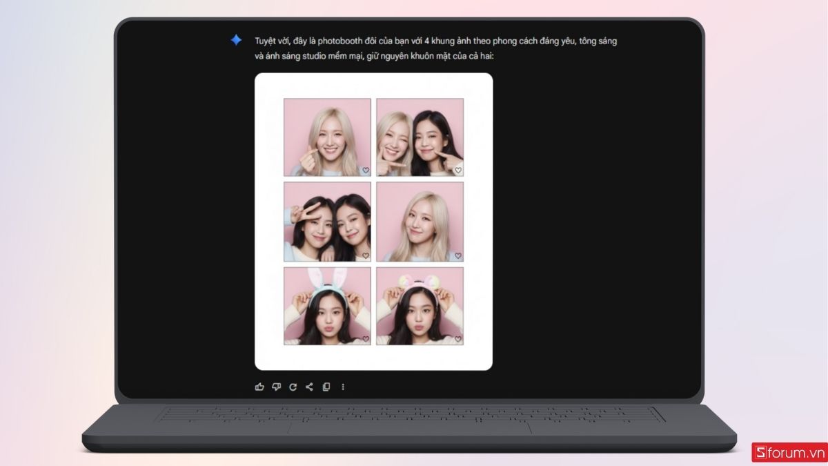 Gemini sẽ trả thành phẩm kết quả theo hình ảnh gốc của bạn