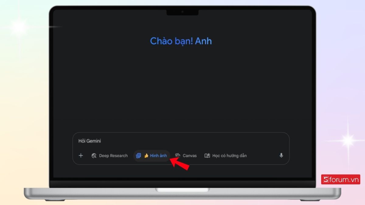 Chuyển Gemini sang chế độ tạo hình ảnh