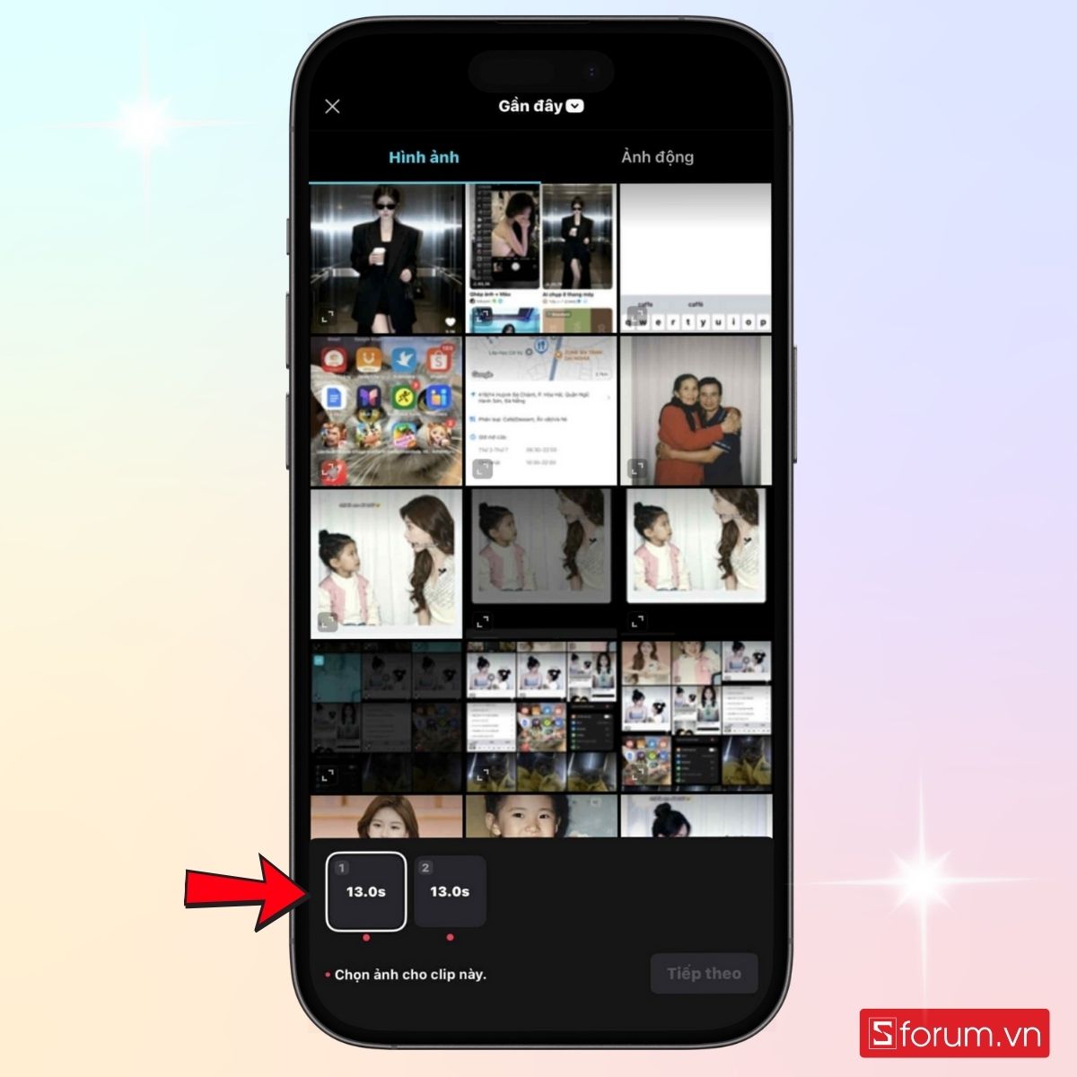 Tải ảnh lên CapCut