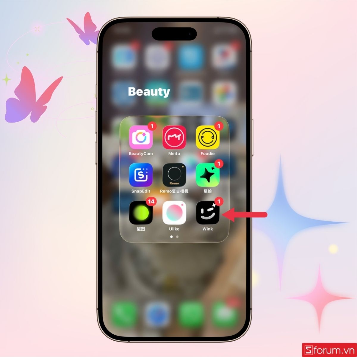 Mở ứng dụng Wink trên điện thoại của bạn