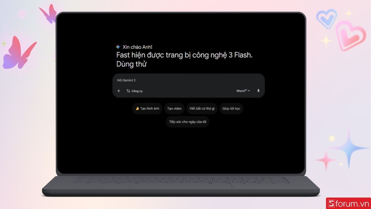Giao diện chính của Gemini