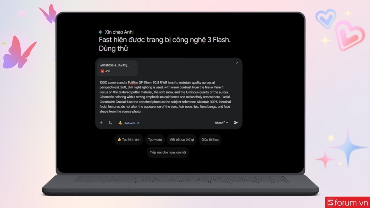 Prompt càng chi tiết thì AI xử lý ảnh càng tốt