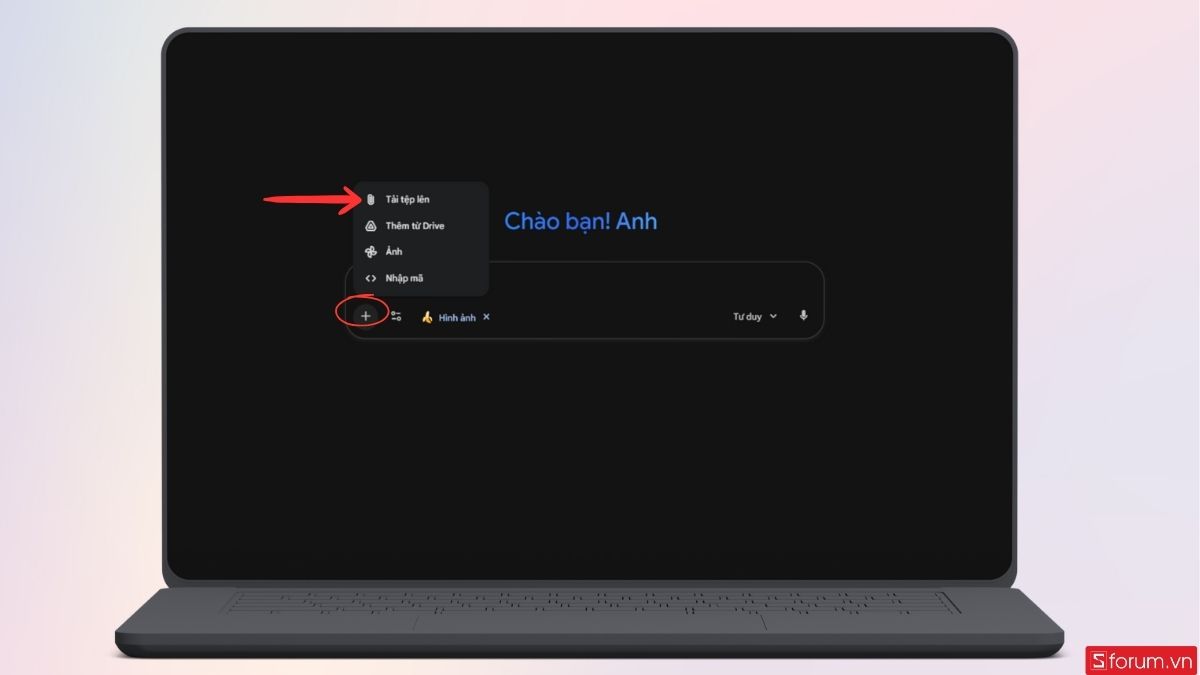 Tải một khuôn mặt xác định lên Gemini
