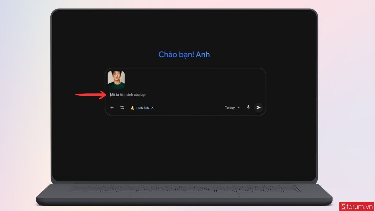 Nhập lời nhắc cụ thể được yêu cầu vào đây
