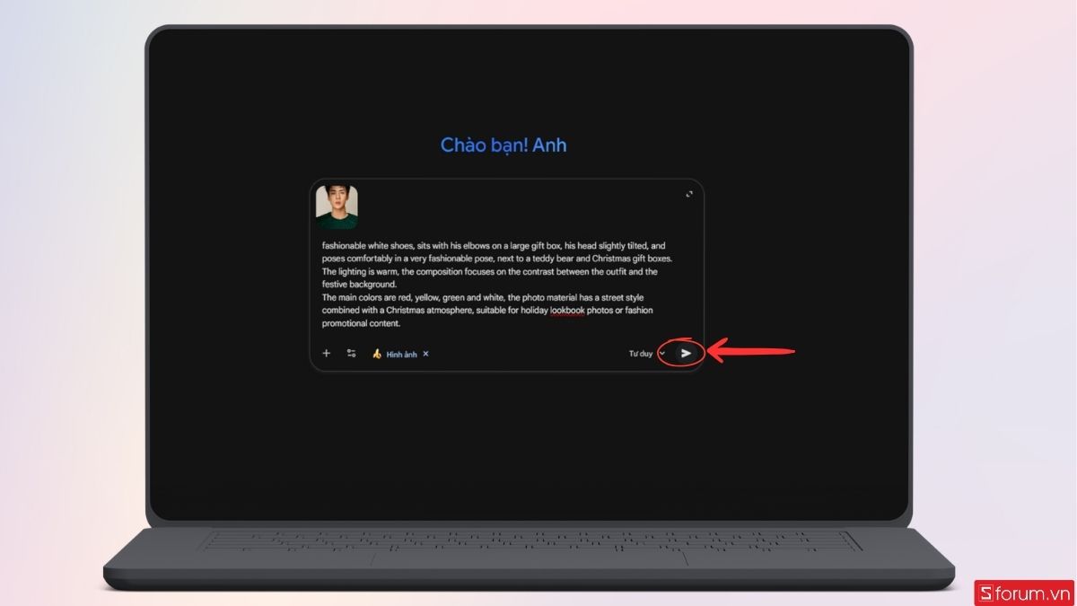 Press send request at here