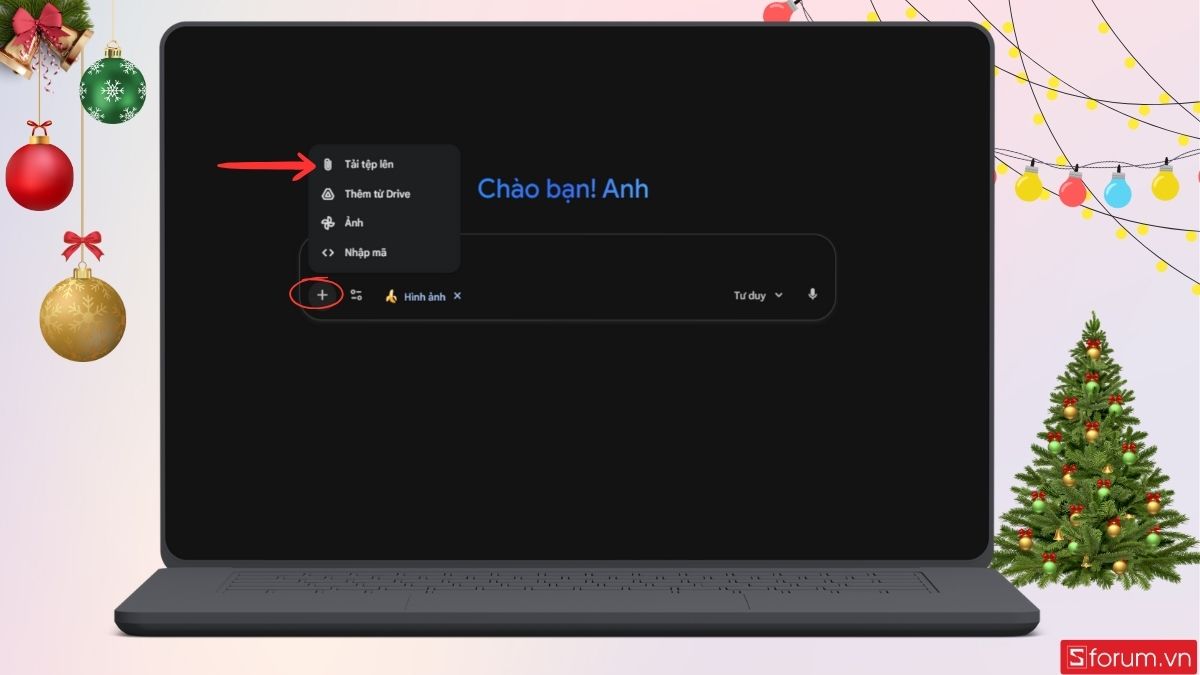 Tải ảnh thú cưng của bạn lên Gemini