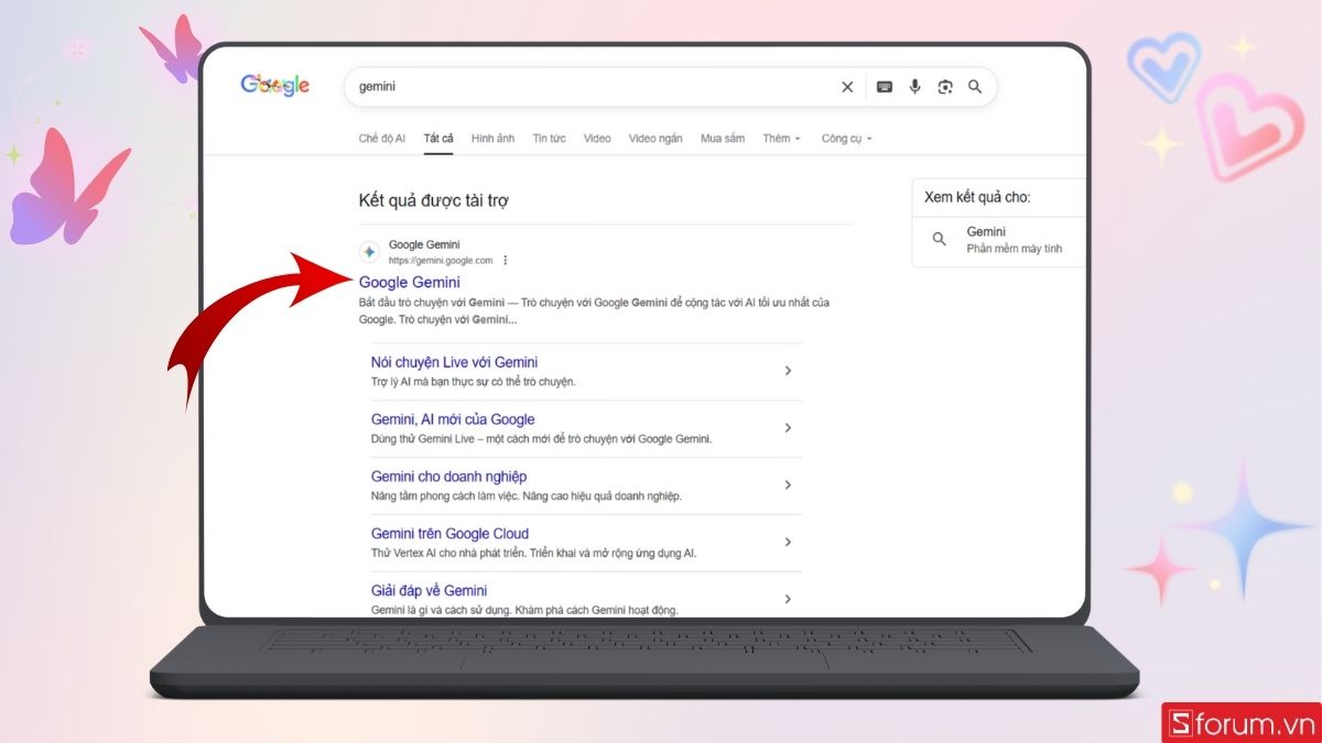 Truy cập vào Gemini