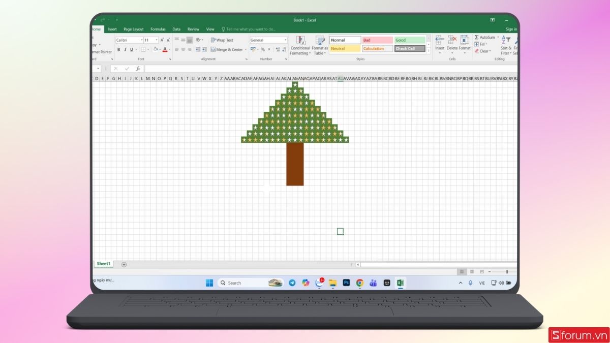 Giao diện cây thông Noel mới 
