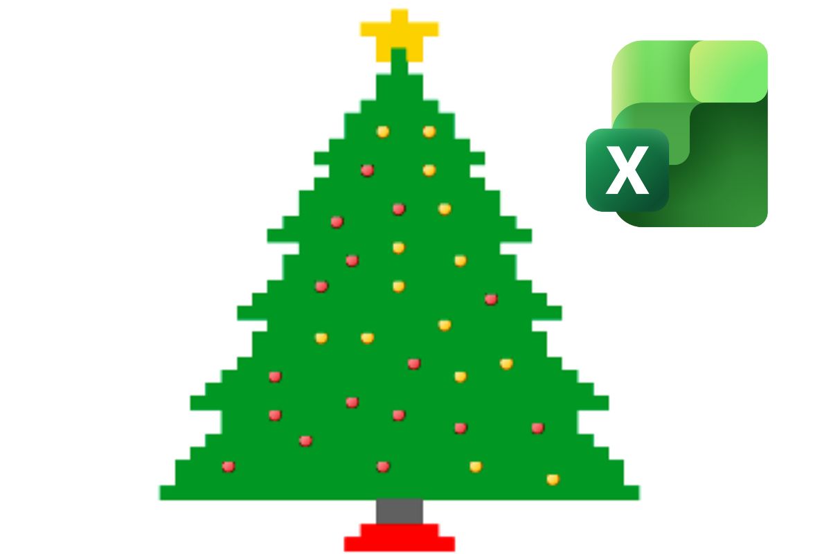 Tìm hiểu trend tạo cây thông Noel trên Excel 
