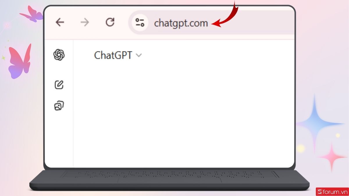 Truy cập vào trang web ChatGPT và đăng nhập tài khoản
