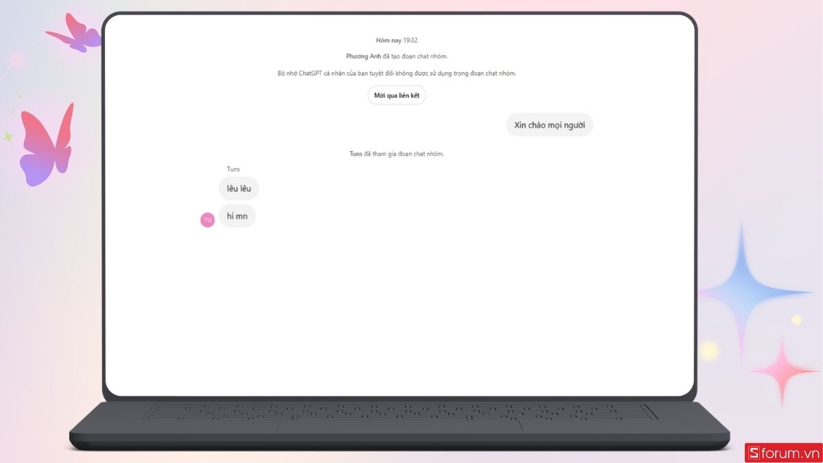các thành viên sẽ tự động được thêm vào nhóm