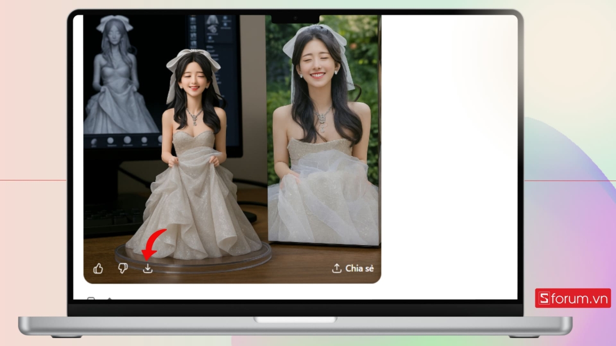 Tải ảnh 3D trên ChatGPT