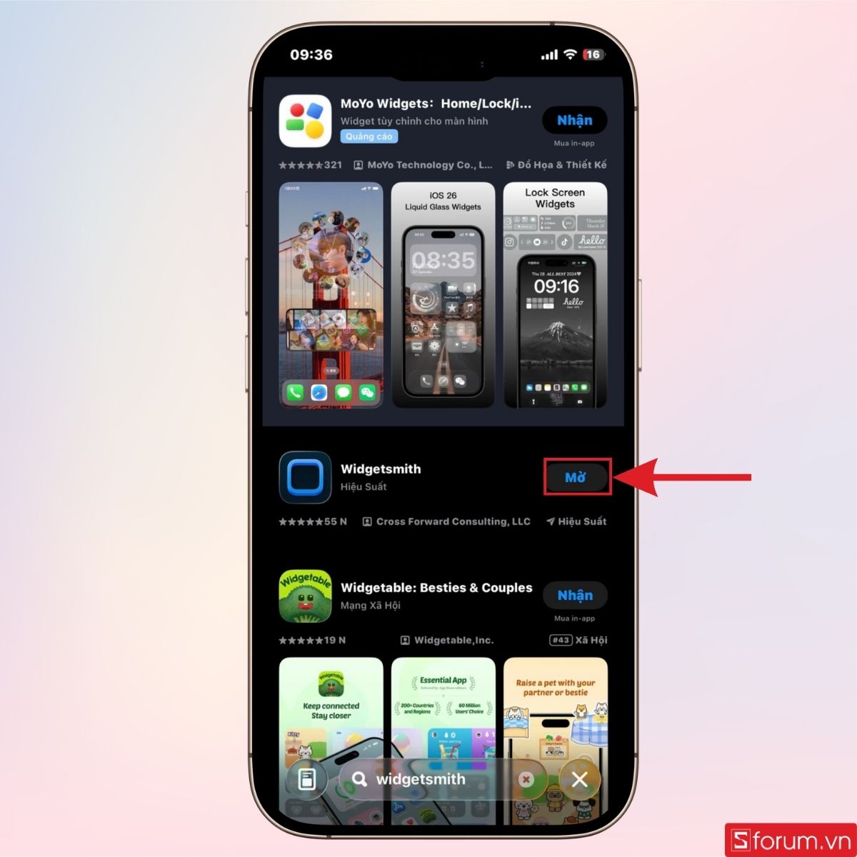 Tải ứng dụng Widgetsmith về iPhone của bạn