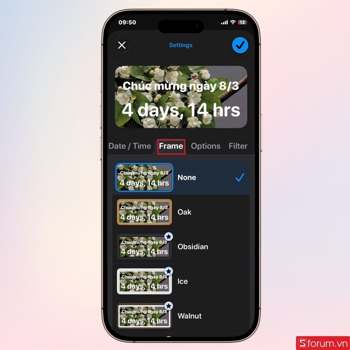 Tùy chỉnh thêm màu nền và phong cách widget