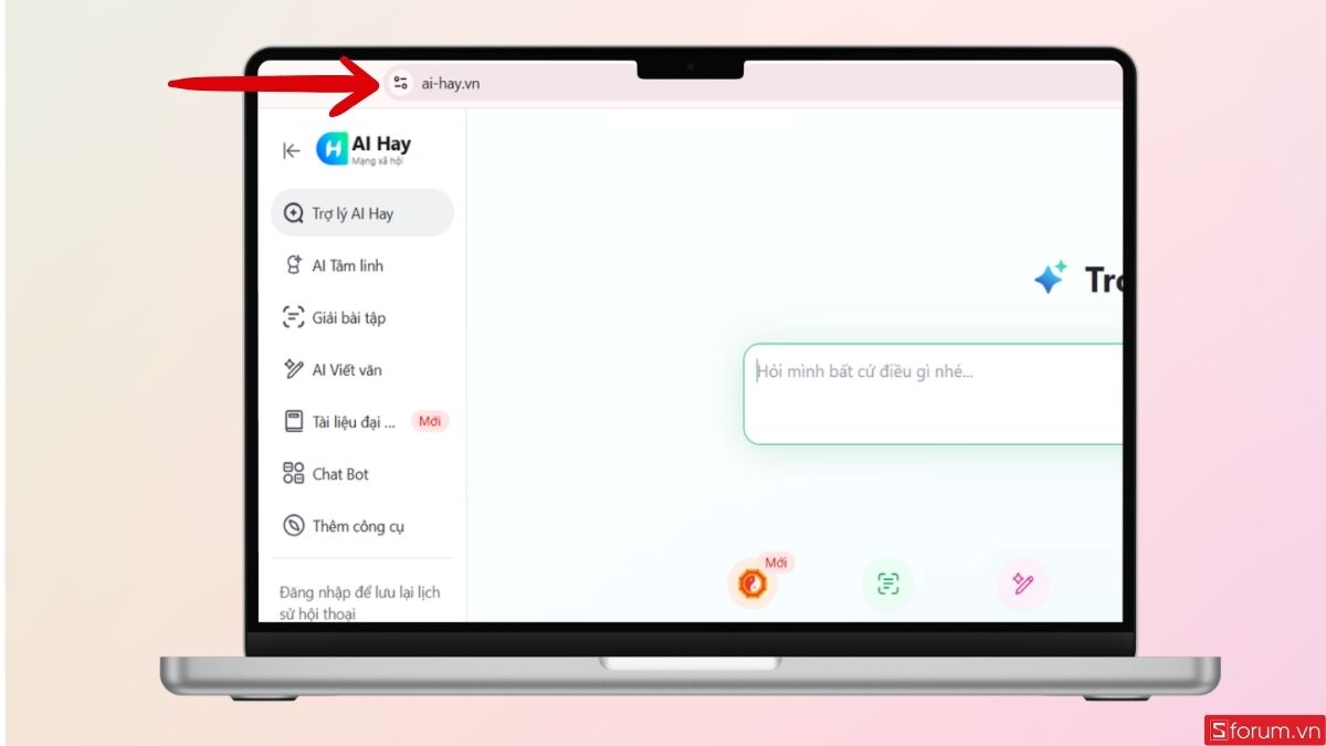 Truy cập vào trang web AI Hay