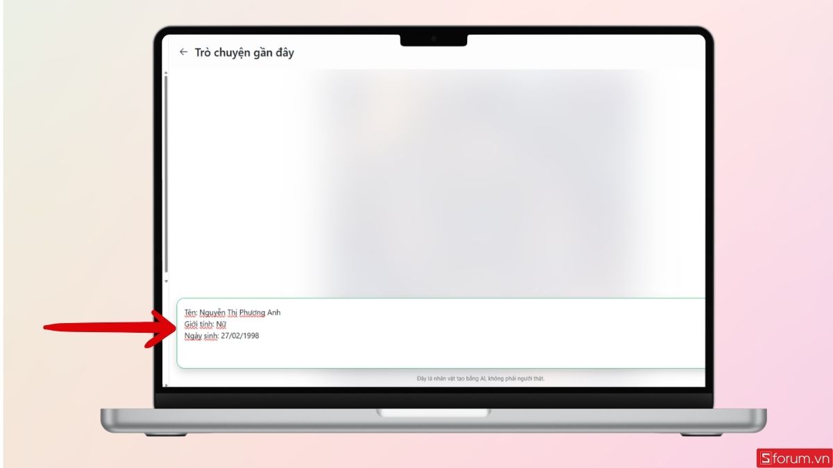 Nhập thông tin của bạn